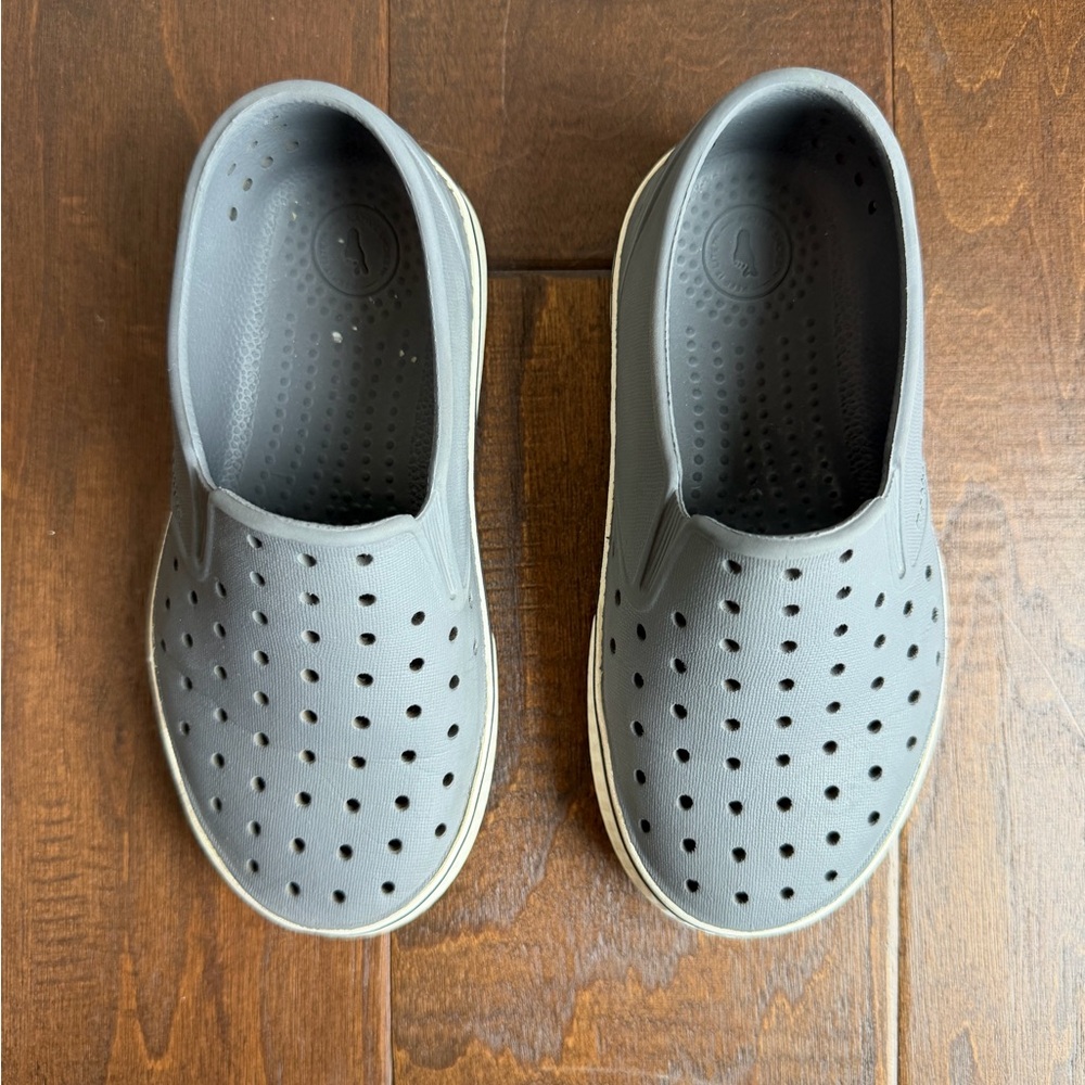 Native Kids Gray Shoes Miles Slip-On Sneakers - Picture 2 of 5